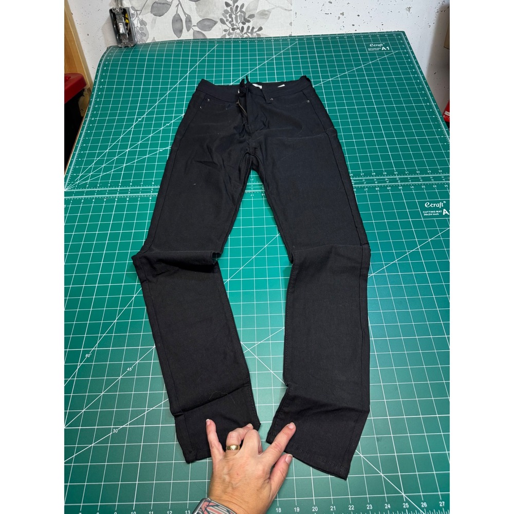 YMI Hyperstretch Skinny Pants Black High Rise Stretch Trousers Womens Large